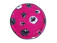 PnH Veterinary Bedding ® - BINDED CIRCLE - NON SLIP - Pink Sheep