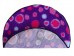 PnH Veterinary Bedding ® - BINDED CIRCLE - NON SLIP - Purple with Pink Circles