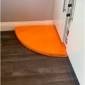 Faux Suede Corner Dog Bed - Autumn Orange Faux Suede Corner Dog Bed - Autumn Orange