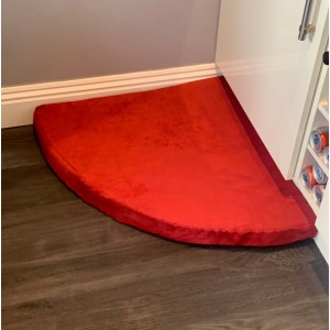 Faux Suede Corner Dog Bed - Crimson Red Faux Suede Corner Dog Bed - Crimson Red