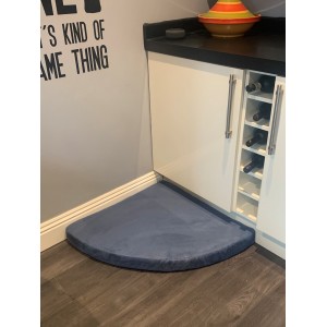 Faux Suede Corner Dog Bed - Denim Blue  Faux Suede Corner Dog Bed - Denim Blue