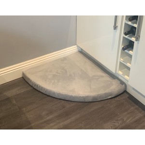 Faux Suede Corner Dog Bed - Silver Grey Faux Suede Corner Dog Bed - Silver Grey