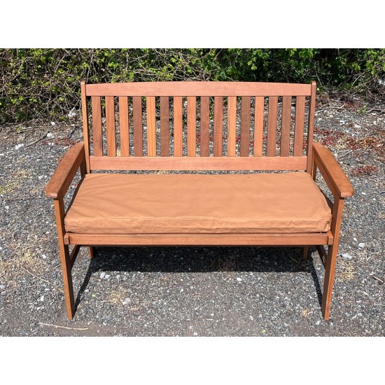 Garden Bench Cushion with Optional Sets - 100% Cotton - Tan