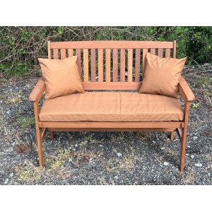 Garden Bench Cushion with Optional Sets - 100% Cotton - Tan