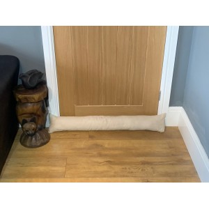 Faux Suede Draught Excluder - Cream Faux Suede Draught Excluder - Cream