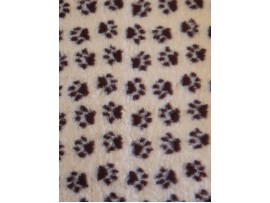 Car Boot Liner - Cream with Brown Paws