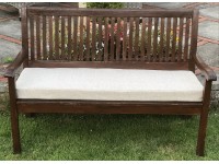 Garden Bench Cushion - Cream Fleckled