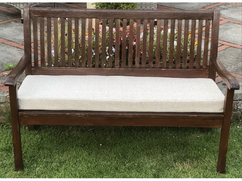 Garden Bench Cushion - Cream Fleckled