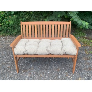 Blown Fibre Garden Bench Cushion -  Cream Fleckled Blown Fibre Garden Bench Cushion -  Cream Fleckled