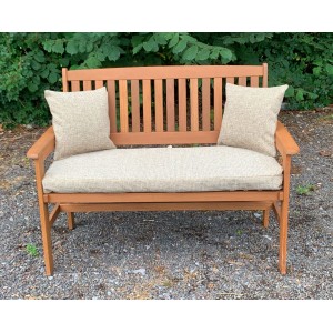 Garden Bench Cushion with Optional Sets - Cream Fleckled Garden Bench Cushion with Optional Sets - Cream Fleckled
