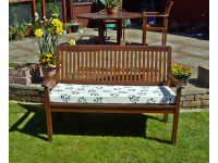 Garden Bench Cushion Light Brown Stripe Pet N Home
