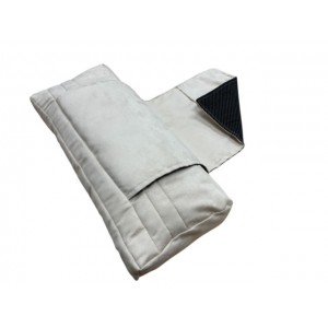 Head Rest - Faux Suede - Cream