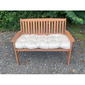 Blown Fibre Garden Bench Cushion - Cream Faux Suede Blown Fibre Garden Bench Cushion - Cream Faux Suede