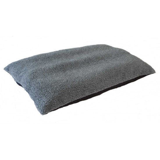 Grey - Sherpa Fleece Dog Bed Cushion