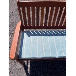 5ft Clearance Bench Cushion - Duckegg Stripe