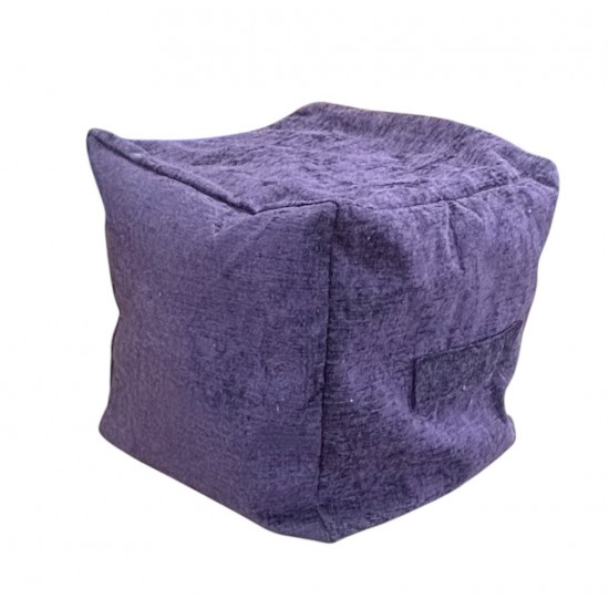 Cube Beanbag - Elite Sheen - Mulberry