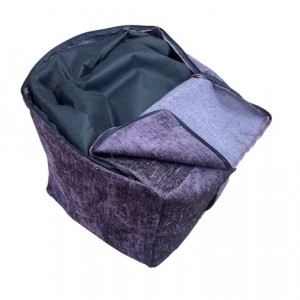Cube Beanbag - Elite Sheen - Mulberry