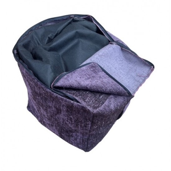 Cube Beanbag - Elite Sheen - Mulberry