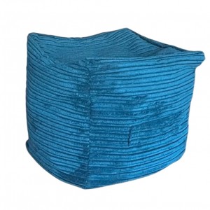 Cube Beanbag - Plush Jumbo Cord - Emerald
