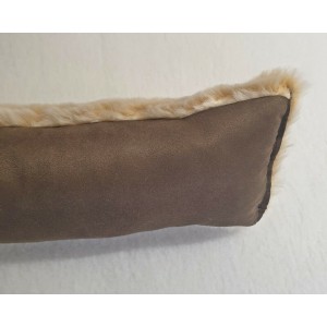 Super Plush Faux Fur Draught Excluder - Cream Fox Super Plush Faux Fur Draught Excluder - Cream Fox