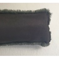Super Plush Faux Fur Draught Excluder - Grey Badger