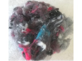 RECYCLED POLYESTER FIBRE - Ideal for Crafts,Toys, Pet Beds, etc - MULTICOLORED  