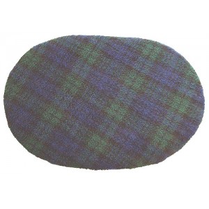 Fleece Oval Pad - Blackwatch Tartan Fleece Oval Pad - Blackwatch Tartan