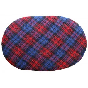 Fleece Oval Pad - Red Tartan Fleece Oval Pad - Red Tartan