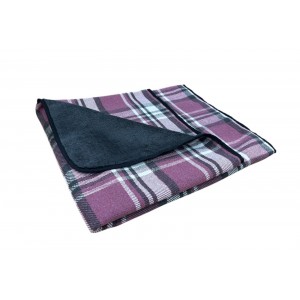 Teddy Fleece Blanket - Mulberry
