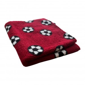 PnH® FOOTBALL Dog Blanket, Red, 80cm