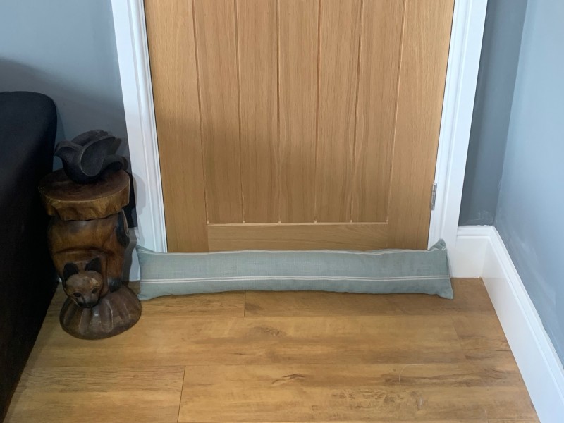 Draught Excluder - Green Stripe