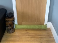 Faux Suede Draught Excluder - Olive Green