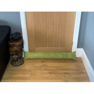 Faux Suede Draught Excluder - Olive Green Faux Suede Draught Excluder - Olive Green