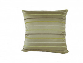 Beige Stripe Scatter Cushion - 45cm x 45cm - COMPLETE WITH HOLLOW FIBRE FILLED INNER