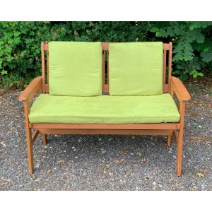Garden Bench Cushion with Optional Sets - Apple Green Faux Suede Garden Bench Cushion with Optional Sets - Apple Green Faux Suede