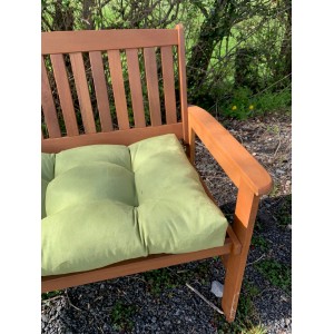 Blown Fibre Garden Bench Cushion - Apple Green Faux Suede Blown Fibre Garden Bench Cushion - Apple Green Faux Suede