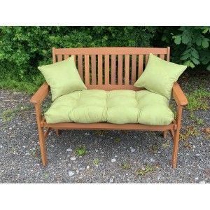 Blown Fibre Garden Bench Cushion - Apple Green Faux Suede Blown Fibre Garden Bench Cushion - Apple Green Faux Suede