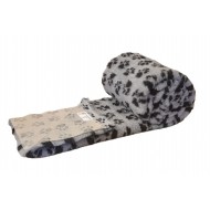 PnH Veterinary Bedding - Non Slip - Grey with Black Paws