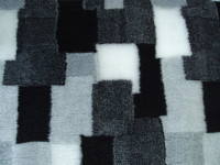Clearance PnH Veterinary Bedding - NON SLIP - Grey Patchwork - 75cm x 50cm