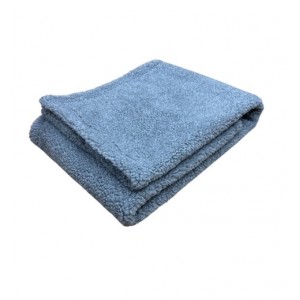 Grey Double Layered Sherpa Fleece Dog Blanket