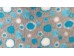 Car Seat Protector - Grey with Blue Circles