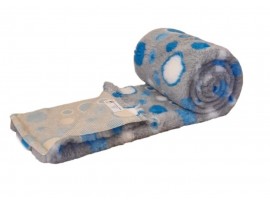 Clearance PnH Veterinary Bedding - NON SLIP - Grey / Blue Circles - 3m x 55cm