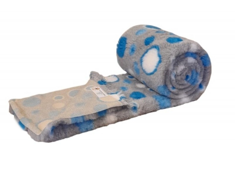  a PnH Veterinary Bedding ® NON SLIP - Grey with Blue Circles