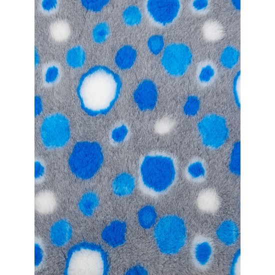 Clearance PnH Veterinary Bedding - NON SLIP - Grey / Blue Circles - 63cm x 50cm 