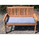 Garden Bench Cushion with Optional Sets - Grey Herringbone