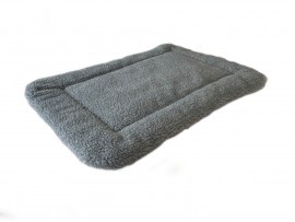 Sherpa Fleece Quilted Dog Pad - Grey