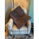 Deluxe Sherpa Fleece Lap Blanket - DOUBLE LAYERED - Grey with Red Stars