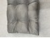 Blown Fibre Garden Bench Cushion - Silver Grey Faux Suede