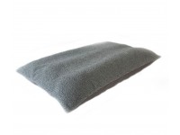 Fleece Dog Bed Cushion With Waterproof Base - Grey
