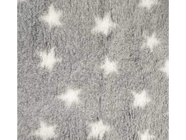 PnH Veterinary Bedding - NON SLIP - EXTRA LARGE PIECE - Grey with White Stars